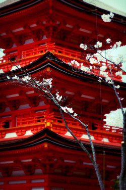 lotusunfurled:  koyasu three story pagoda by pink_emmie_bat on Flickr. Spectacular 