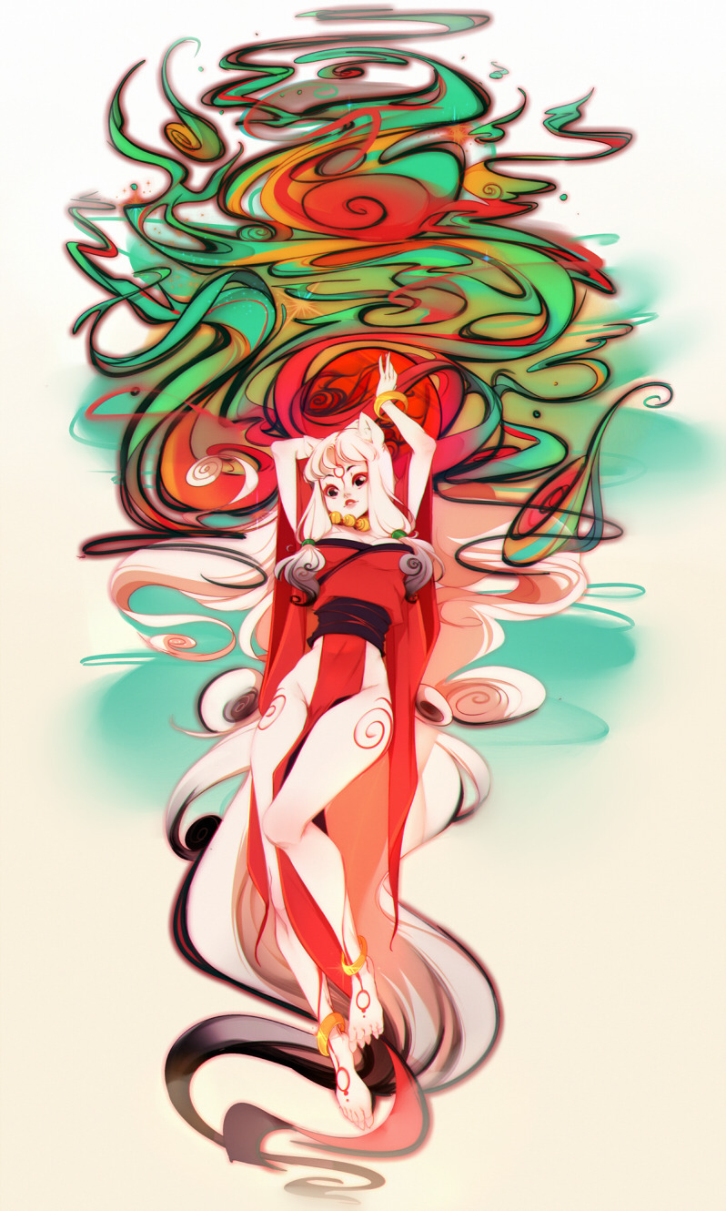 sootysheepart:    Humanoid Amaterasu from Okami for my Patreon!     [Patreon]   [Twitter]