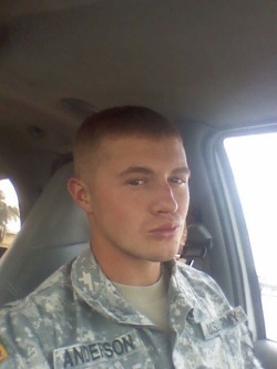 hungdudes:  Hot Texas straight army boy!