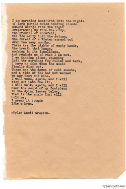 tylerknott:  Typewriter Series #933 by Tyler