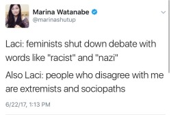 Marinashutup:re: Laci Referring To Kat Blaque As A “Sociopath” And Discrediting