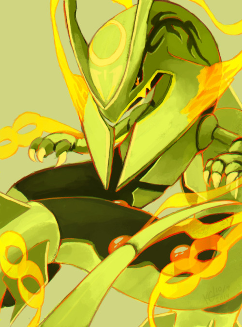 preoprix:Speedpaint of Mega Rayquaza I did earlier! I love the design, but EEESH it’s really difficu