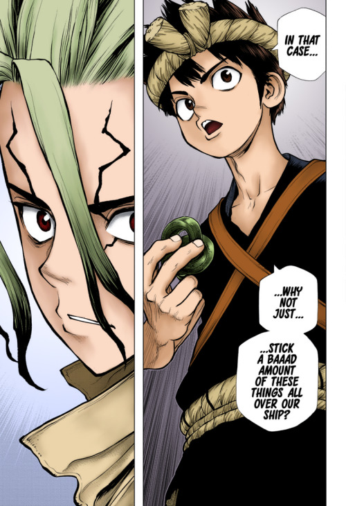 Back at it once again with some colored panels from Dr Stone. This time I’ve got ones from chapters 