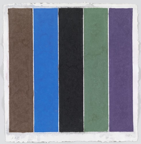 ellsworth-kelly:Colored Paper Image XIX (Brown Blue Black Green Violet), Ellsworth Kelly, 1976, MoMA