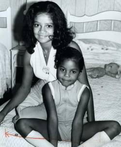 classicladiesofcolor:  Latoya and Janet Jackson