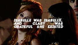 claryizzies:Isabelle looked stunning with her hair swept up in a loose knot. Clary knew she’d never 