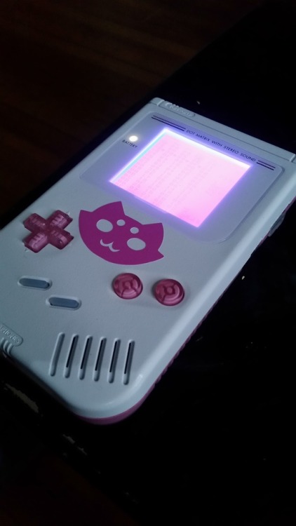 Just got this gorgeous gameboy from @8bitaesthetics. Very eager to record with her