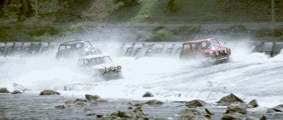 fortunecookied:  The climactic Mini chase scene at the end of The Italian Job (1969)
