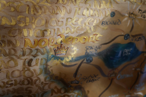 xhakhal:  Here are some pictures and close-ups of an ENORMOUS map I made for the renaissance fantasy LARP campaign Malcontenta. Photographed by Love Sjögren, under unfortunate conditions. Might get more photos of this someday, but for now, I think these