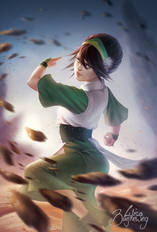 zolaida:My favourite Avatar character for the awesome avatarfanzine, Toph Beifong! I love her so m