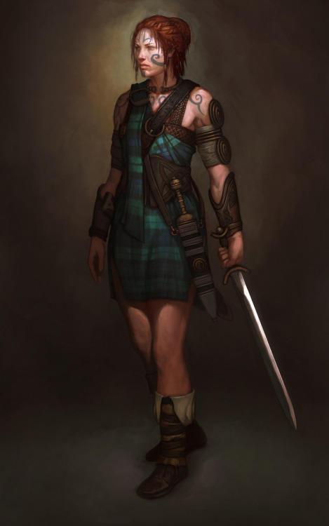 elfslavewatdo:  Civilization V concept art “Boudicca” [Artist: Sang Han]