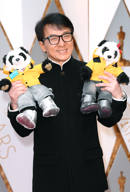 Jackie Chan attends the 89th Annual Academy Awards at Hollywood &amp; Highland Center on Februar