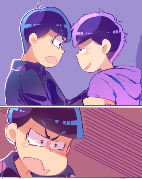 crispyfrites:  Angry karamatsu makes me horntwas drawn for karaichi day 2/4