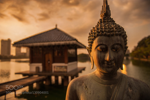 Buddhist Sunset by Odessafiles