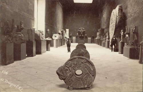 archaeoart: Archaeological Museum, Mexico City, Mexico, circa 1885.
