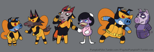 pumpkinpiart:Animal Bros? Venture Crossing? I don’t know what to call this so HERE have this assortm