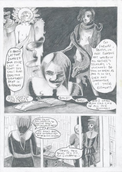 Faustus (part of afive page short comic) by Halifish