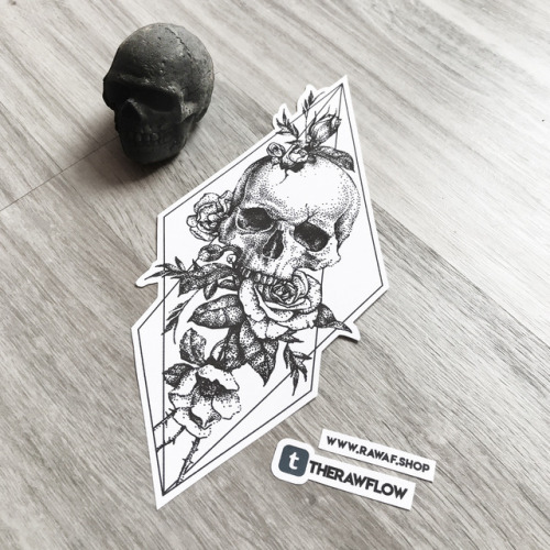 sacredgeometrytattoos:Dotwork skull with roses and geometry - commission for Kirstyn (ig @kirstynsos