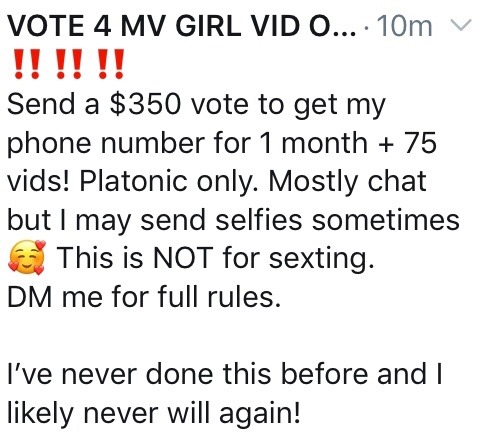 psy-faerie: Vote here: https://www.manyvids.com/MV-contest/2068/MV-Girl-Vid-of-the-Year/1#littlemisselle https://www.manyvids.com/MV-contest/2068/MV-Girl-Vid-of-the-Year/1#littlemisselle 