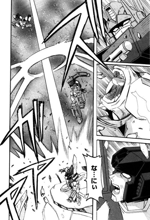 tfwiki:    Today’s aesthetic: Optimus Prime completely wrecking Megatron’s shit in these pages from Naoto Tsushima’s TRANSFORMERS: ALL SPARK manga. This might just be the biggest smackdown Prime’s ever laid on Megs outside of a live-action movie