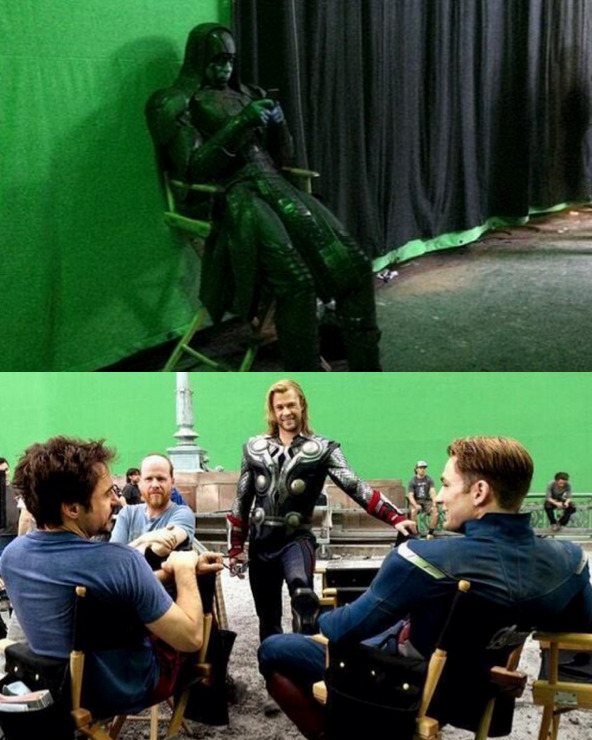 pottergirl05:  20 pictures from the behind the scenes of the Marvel Cinematic Universe.