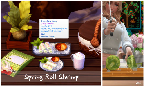 April 2022 Recipe_Spring Roll  ※ Need Recipe Pack Mod Latest Version (22.04.06 version) ※  [Recipe I