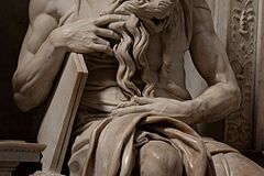 cappellapaolina:  Moses, ca. 1513-1515 Michelangelo (  Michelangelo di Lodovico Buonarroti