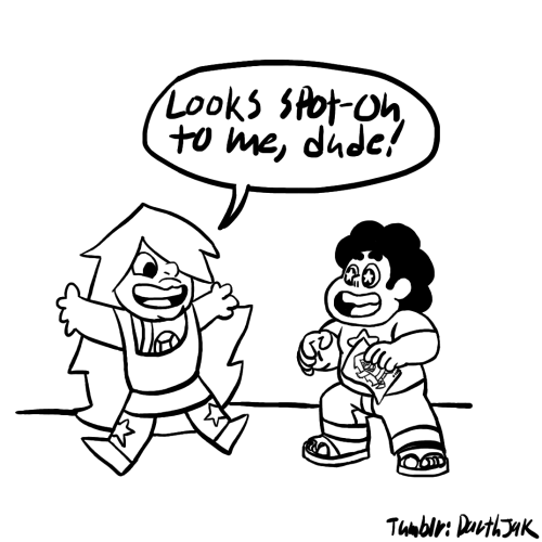 darthjak:Steven draws a picture of Amethyst!Don’t be harsh on yourself if your drawings aren&r