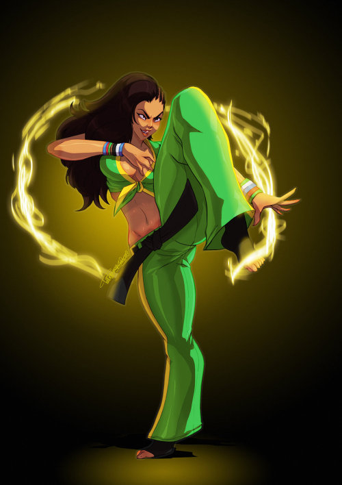 tovio-rogers:  Laura Matsuda by TovioRogers    sean’s big sister from street fighter V i was really impressed by her gameplay trailer and inspired to do this up       