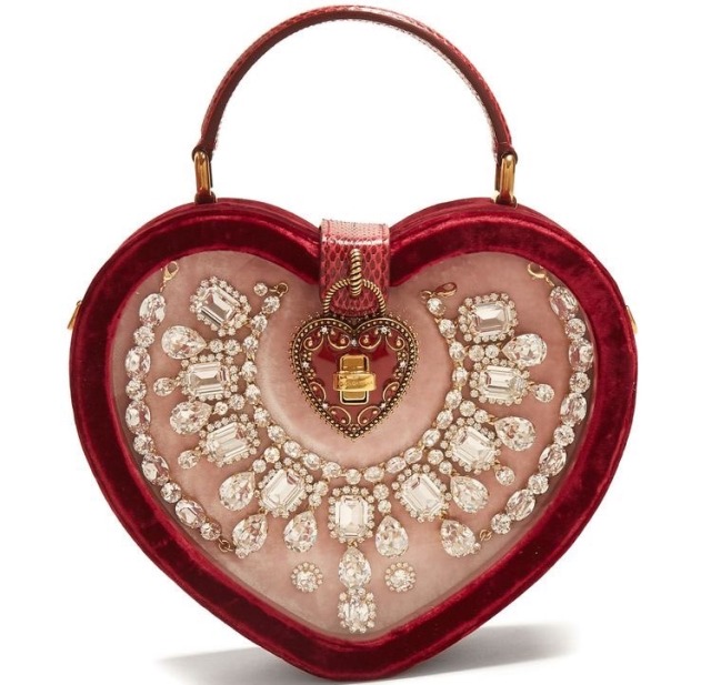 expensiveity:dolce and gabbana heart shaped bags.
