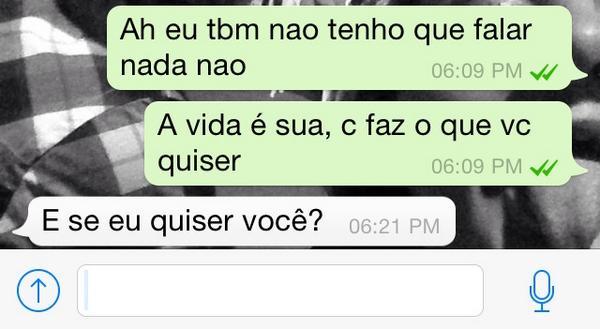 Isso nunca vai acontecer cmg 😂😒👌