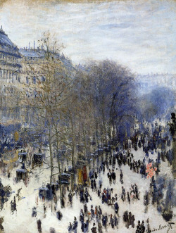 malinconie:  Claude Monet, Le Boulevard des Capucines 1873