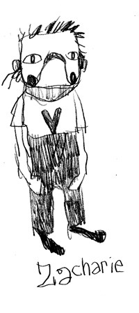 gaypee:  I love when people draw Zacharie super hot and buff and I can’t picture