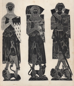 ffyske:  Brass Rubbings: Catalogue of Rubbings of Brasses and Incised Slabs, Victoria and Albert Museum, 2nd Edition (1929, reprinted 1968). Cover illustration shows Military Costume rubbings depicting (from left to right), Sir J. D’Aubernoun, Stoke