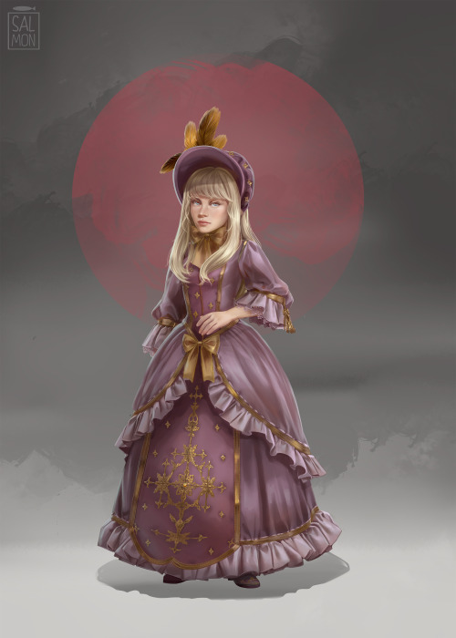 Another concept art! This time of Princess Charlotte, Maxie’s beloved little sister. She&rsqu