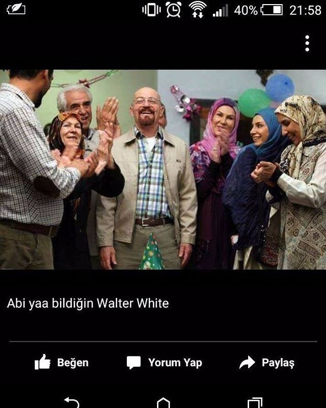 Abi yaa bildiğin Walter...