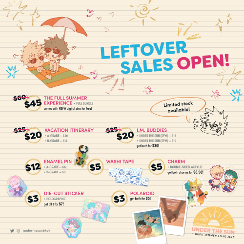 Todays The Day! UTS Leftover Sales Are NOW OPEN!