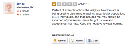 micdotcom:Yelpers let homophobic Indiana pizza shop have it If you publicize your bigoted views on t