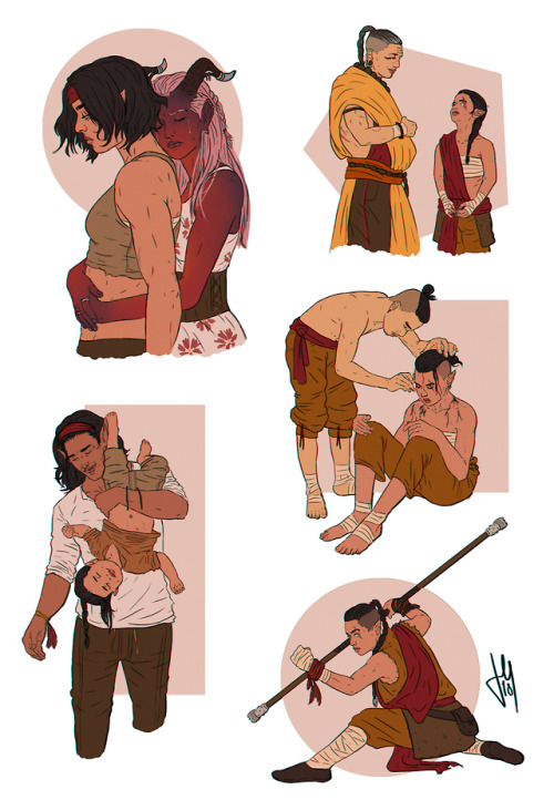 queerdoodlesanddragons: Scenes from Vhura’s past. | by @gloriousdownfall