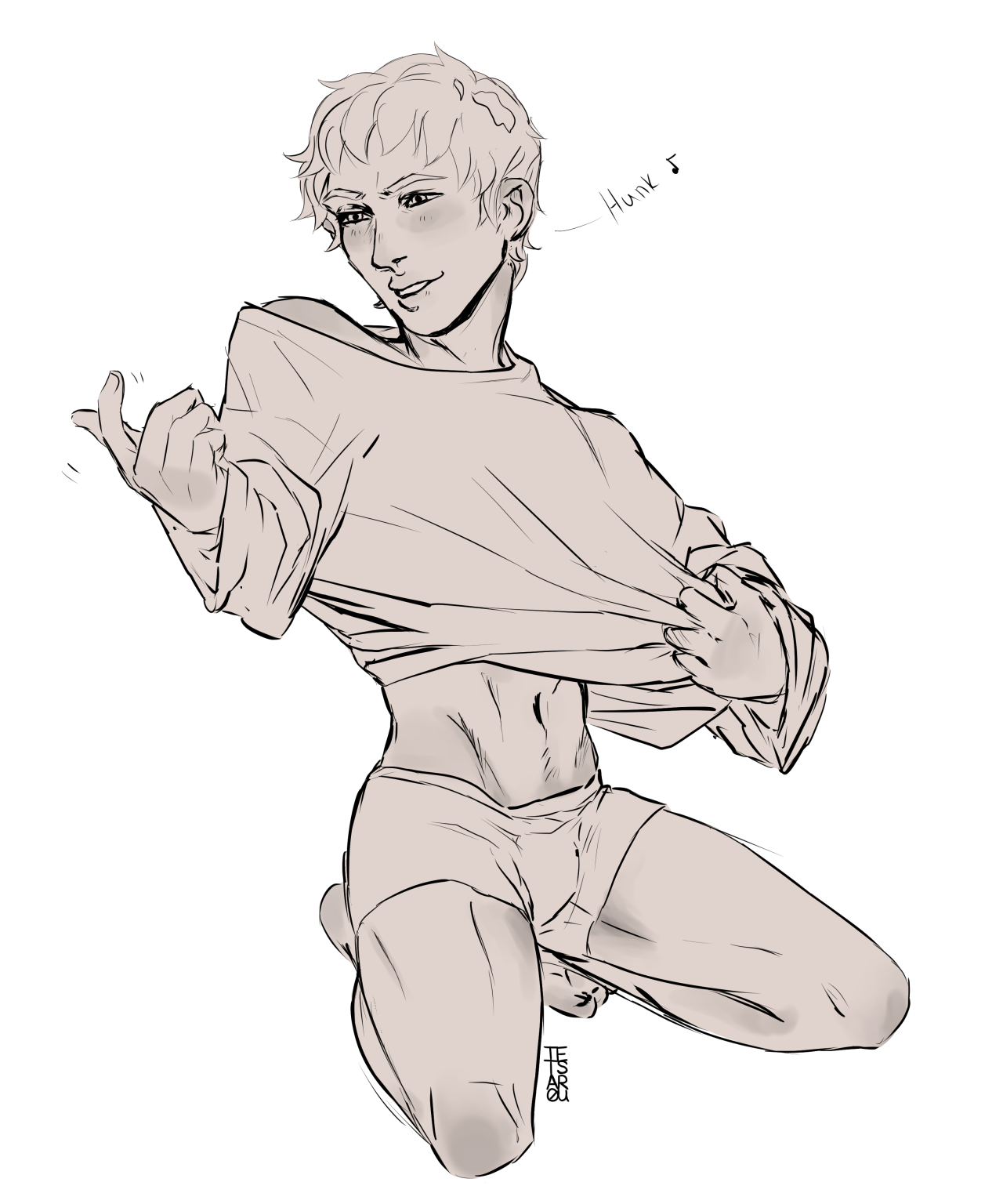 tetsarou:  Lance has some sweet ass shoulders and a cute toosh, and he knows how