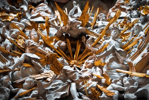 hellohaters:decor in Toledo Cathedral, Spain