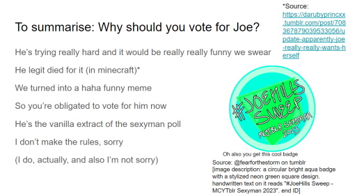 Powerpoint Presentation As To Why Joehills Should Win The Tumblr Sexyman Poll. I Spent Far Too Much Time