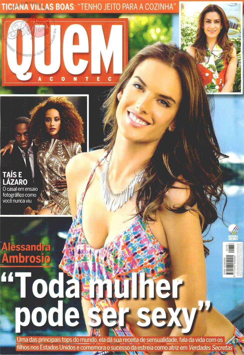 alessandrasbeijos:  Alessandra Ambrosio for Revista QUEM - August 2015