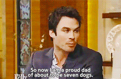salvatore-vampire:  Ian Somerhalder on Live! with Kelly and Michael (October 17,