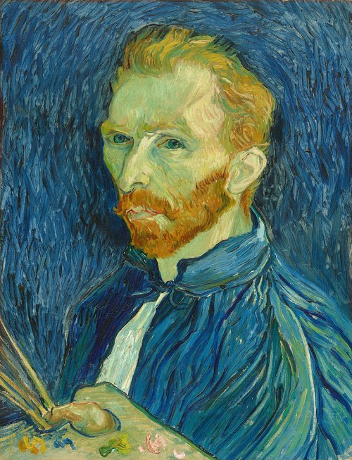 canforasoap:Vincent van Gogh (Dutch, 1853-1890), Self-portrait, 1899. Oil on canvas, 57.7 x 44.5 cm. National Gallery of Art, Washington