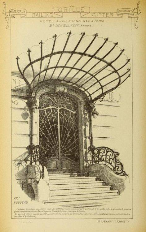 zhuanghongru:Early 20th Century Paris Art Nouveau Architecture Decoration