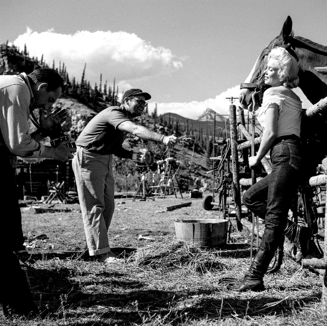 infinitemarilynmonroe:  Marilyn Monroe on the set of River of No Return, 1953.