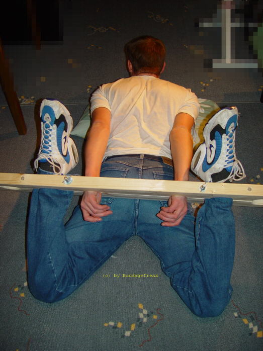 asicswrestoneweb:BONDAGEFREAX IN LOW TOP NIKE SNEAKERS IN ASSORTED BONDAGE POSITIONS:Several