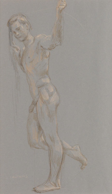 Ganymedesrocks: Lefildelhorizon: Paul Cadmus, Standing Nude Male. Paul Cadmus (1904