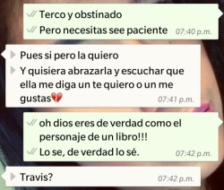 frasesdelibro:  &ldquo;¿Sabes por que te quiero? No sabía que estaba perdido hasta que tú me encontraste. No sabía lo que era estar solo hasta la primera noche que pasé sin ti en mi cama. Tú eres lo único que he hecho bien. Tú eres lo que he estado